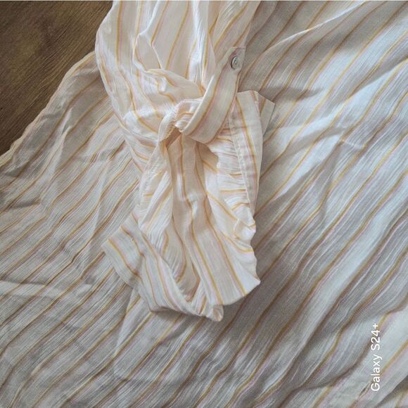 Passport Beige Striped Casual Shirt - Picture 6 of 9